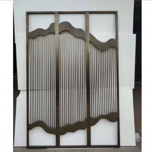 Stainless steel portable folding doors room dividers decorative for restaurant and hotel
