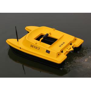 China Yellow rc fishing bait boat remote frequency 2.4G two engines Structure DEVC-303 supplier