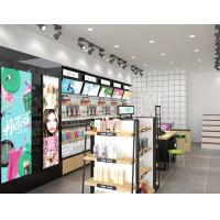 China Multi Layers Cosmetic Display Shelves For Beauty Shop Floor Standing on sale