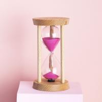 China Classical Wooden Hourglass Sand Clock For Desktop / Bedroom on sale
