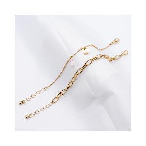 China Luxury Cuban Link Rope Custom Beaded Bracelets Acrylic Beads Gold Alloy 20mm supplier