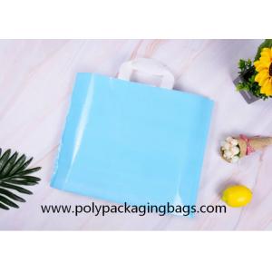 China Biodegradable 0.13mm Poly Plastic Loop Handle Bags wholesale