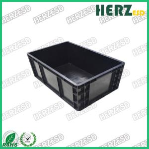 China ESD Black Plastic Bin Box Antistatic Storage Box supplier
