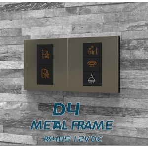 China Interruptor de controlo do tato do metal do botão do PC da C.C. do protocolo 12V do interruptor RS485 da parede de Modbus da lâmpada supplier