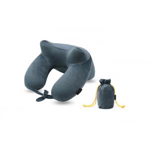 Soft U Shaped Travel Pillow , Inflatable Airplane Neck Pillow 6P Certification