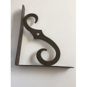 China Black Brown Designer Cast Iron Wall Brackets Room Wall Support Steel Reinforced supplier