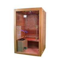 Solid Hemlock Wood ozone Home Steam Sauna Room For 2 Person