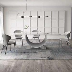 Modern Rectangular Dining Table Chair Sets Nordic Marble Top Dining Set