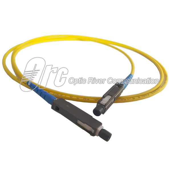 SMF MU To MU 2.0mm OFNR Patch Cord Fiber Optic Yellow Jacket