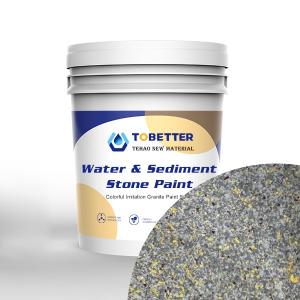 Natural Imitation Stone Paint Concrete Wall Paint Outdoor Texture Nippon Replace Water And Sediment