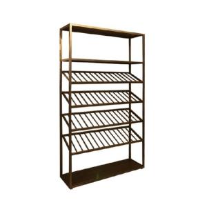 Classic Antique Wine Display Shelves SS304 Wine Storage Display Cabinet