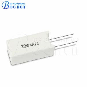 China SQM Vertical 0.33 ohms 5W Cement Resistor Shock Resistant Ceramic Resistor for Power Adapters and Audio Equipment wholesale