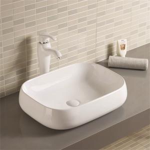 China Pequeño fregadero rectangular Formaldehído-libre ningún lavabo blanco que se agrieta o de descoloramiento supplier