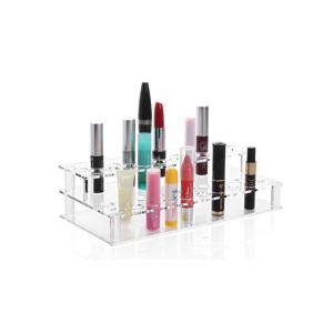 Acrylic Pen Rack Square Two Layers Lipstick Display Cosmetics Stand Cosmetic Display