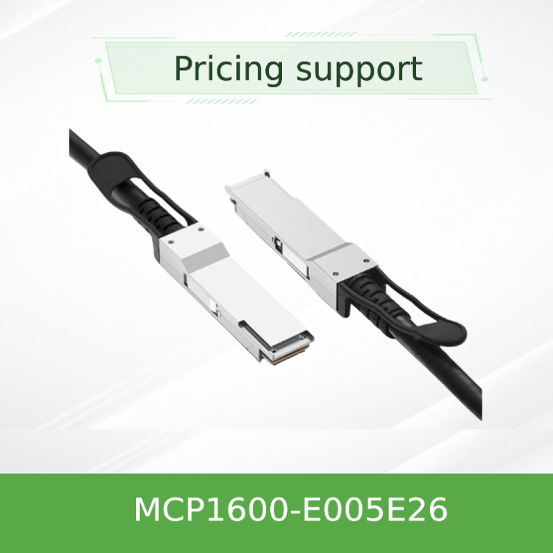 China Mellanox DAC Cable IB EDR length 5m MCP1600-E005E26 high speed 100Gb/S QSFP28 new and original wholesale