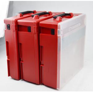 Umidade IP54 da caixa de ferramentas plástica vermelha da capa de plástico da prova da poeira anti