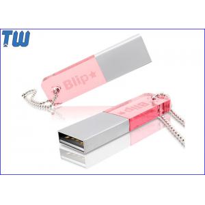 China Colorfull Acrylic Cool Slim 64GB Pen Drive Memory Disk Free Ball Chain supplier