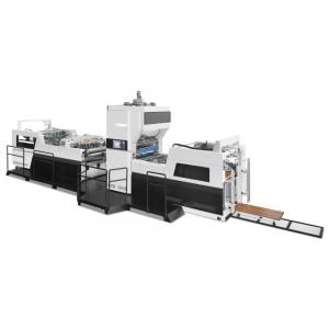 China Intelligence Automatic Water Base Gluing Dry Film Laminating Machine NFM-H1080 supplier