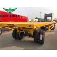China Aluminum Flatbed Full Trailer 20000kg Semi Flatbed Trailers For Sale on sale