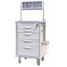 China Hospital ABS Emergency Medical Trolley Crash Cart With Steel Guard Rail (ALS-ET123 Old) wholesale