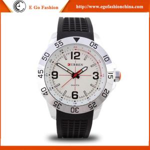 China 8181 Curren Watch for Sports Boy Hip Hop Dancing Watches Wristwatch Silicone Sport Watch supplier