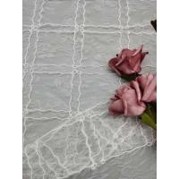 China White GEO Bridal Lace Embroidery For Wedding Dress Width 49 on sale