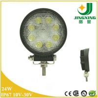 IP67 4" 10-24V 24W 2025LM Yuvarlak yüksek yoğunlukta Epistar LED çalışma ışığı JX6602-24W