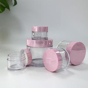 Food Grade Clear Empty PET Plastic Cosmetic Jars With Screw Cap 1oz 3oz 30g 250g