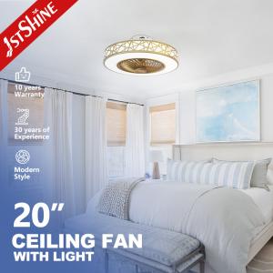 China Add a Touch of Style to Your Bedroom with 1stshine LED Ceiling Fan in Gold Finish wholesale