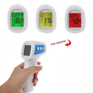 China Non Contact Forehead Digital Infrared Thermometer , Infrared Digital Thermometer Gun supplier
