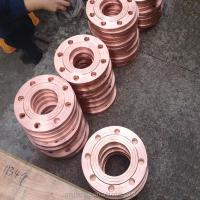 China Yellow Transparent Coating Copper Nickel Flange with Excellent Durability on sale