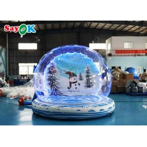 Giant Inflatable Snow Ball Party Bubble Dome Blow Up Christmas Snow Globe For Event
