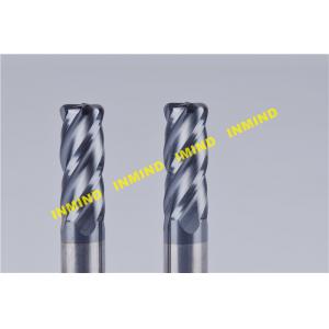 Solid Carbide Tools Corner Radius End Mill For CNC Machine / Milling Machine