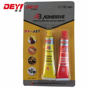 China Transparent Rapid 5 Minutes Curing Acrylic AB Glue with Shear Strength ≥25 Mpa and Temperature Resistance -60 to +100°C wholesale