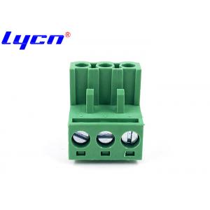 90° Female PCB Terminal Block Pluggable 5.08mm Without Flange PA66