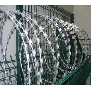 Concertina Razor Wire Stainless steel Double Cross Barbed Wire