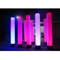 China Colorful Inflatable Column Built In Blower With Led Light / Repair Kit on sale