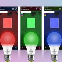 LED Smart RGB Bulb Controlled by Mobile App for KTV Through WIFI or Blue Teeth