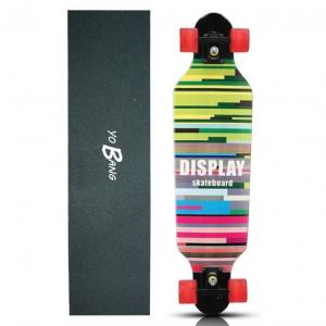 31x8.5 Inch Mini Complete Skateboard 7ply Canadian Maple Freeride For Adults Girls