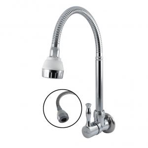 China Single Handle Wall Mounted Cold Water Faucet Brass Body Kitchen Sink Tap for OEM Market supplier