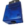 China Blue Color Customizing OBD Enclosure OBDII Housing New Moulding With 16 Pin OBD Connector Male With Outlet Hole wholesale