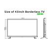China 43" Borderless Smart TV - OEM/ODM Commercial Display Solution Ultra Slim Bezel Design | 2K UHD A+ Panel | Customizable for Businesses wholesale