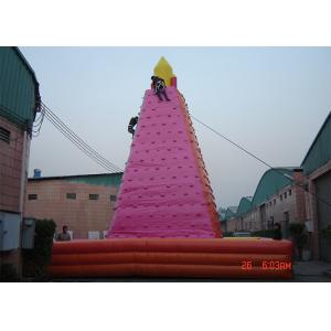 China Large Adult Inflatable Games , Wonderful Outdoor inflatable Rock Wall supplier