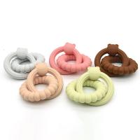 China Food Grade Custom Baby Teething Toy With Cute Silicone Soft Glue on sale