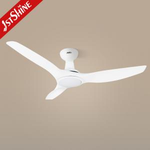 China Power Saving AC Motor Plastic Ceiling Fan White Warm Yellow Light supplier