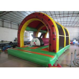 Kids Inflatable Bounce House Caterpillar Theme Three Arch Indoor outdoor Bounce House 6x4m