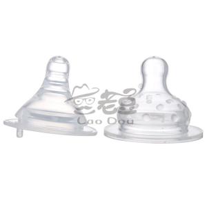 China Baby Accessories Baby Bottle Nipple , Silicone Teats , Wide Neck Baby Feeding Bottle Teats supplier