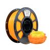 Temperatura Cambio de color PLA + Filamento 1.75mm Cambio de color de naranja a amarillo Impresora 3D Filamento PLA + para impresoras 3D FDM
