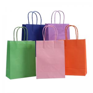 China OEM ODM Eco Friendly Kraft Bags Fast Food Paper Bags 17*17*23cm supplier