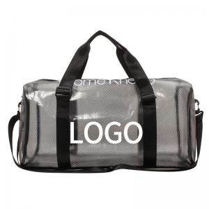 Custom Logo Large Capacity Portable Clear Fitness Pvc Duffel Bag Sport Gym Travel Duffle Beach Bag For Women